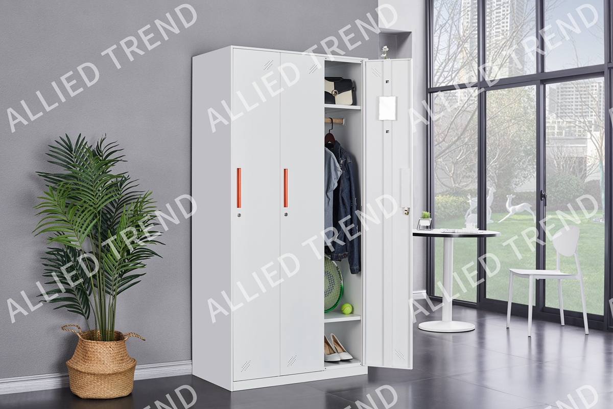 White Three-Door Wardrobes 12MM-WTW-D3