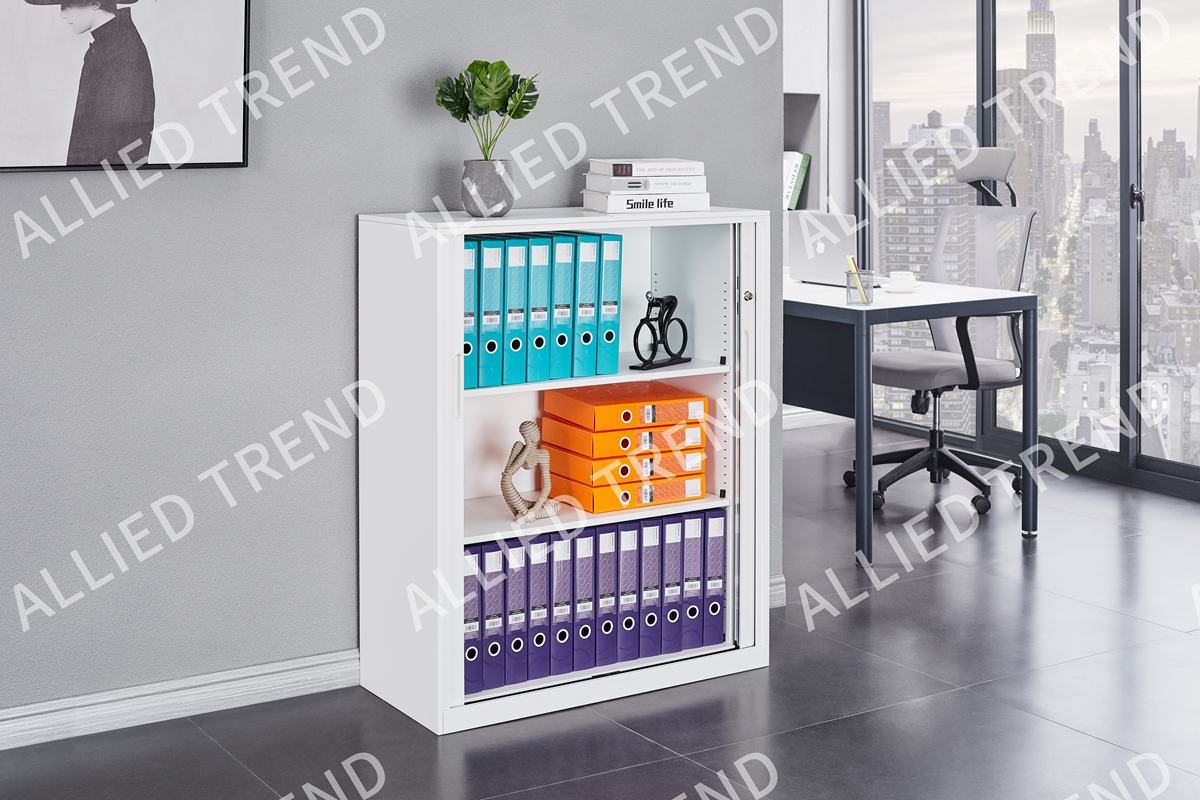 Two-Door Rolling Shutter Filing Cabinets 12MM-WTFRD-D2