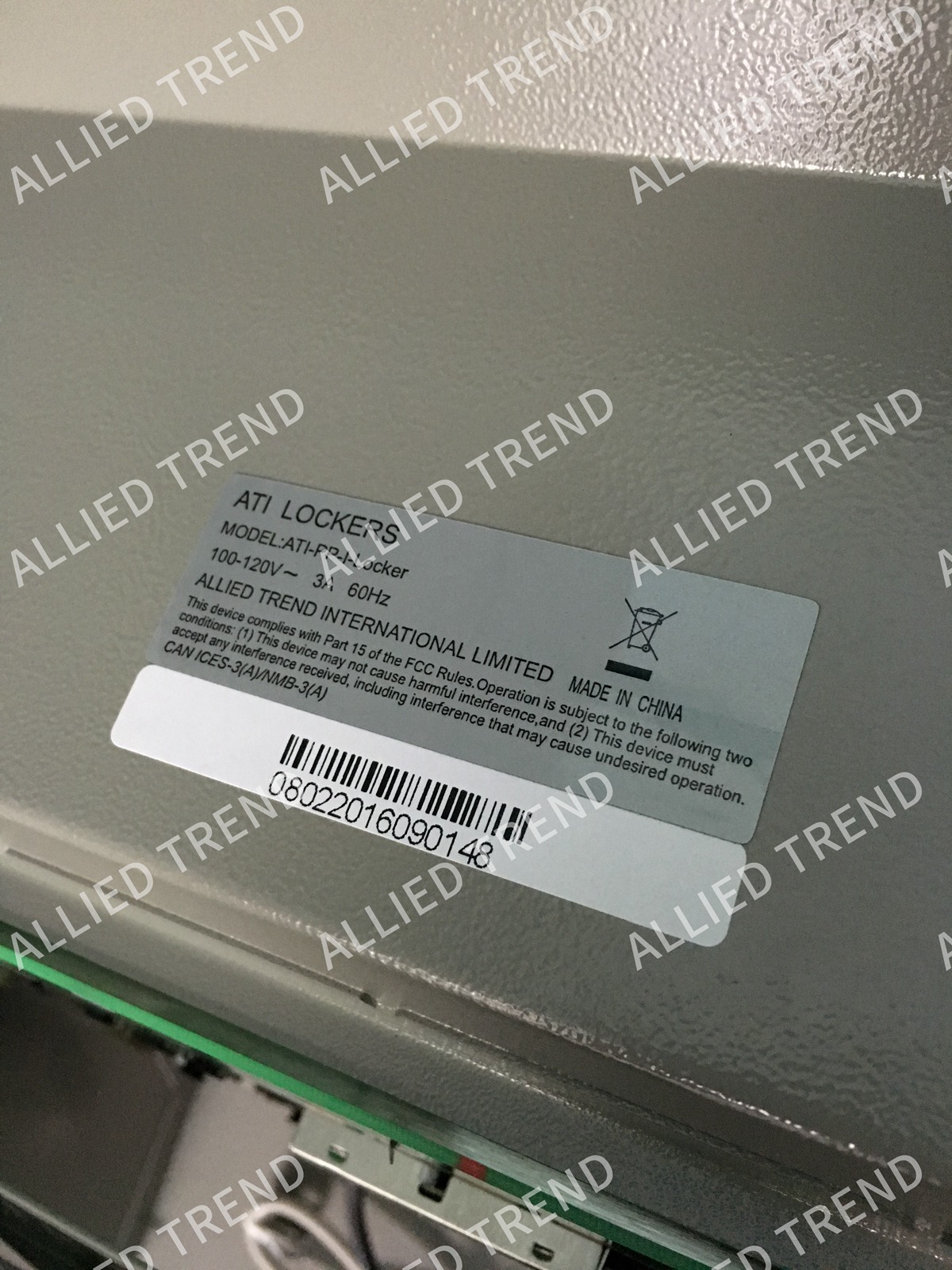 Nameplate Label of Cold-Chain lockers